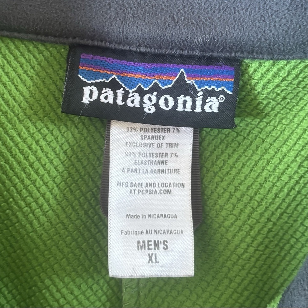 Patagonia Adze Jacket Full Zip Softshell Polartec Mens XL Green Gorpcore Outdoor - Picture 3 of 7
